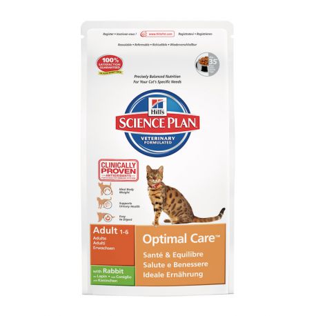 Hill s Science Plan Feline Adult Optimal Care Rabbit