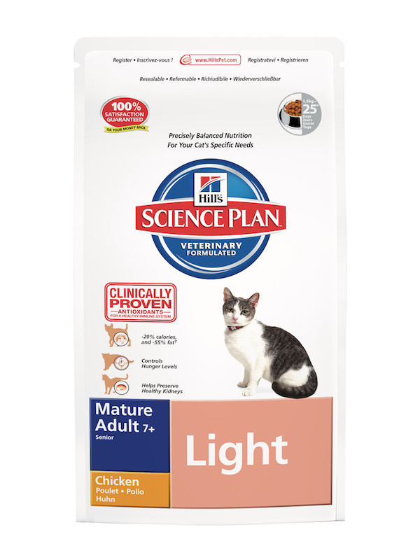 Hill s Science Plan Feline Mature Adult 7 Light Light Kibbles